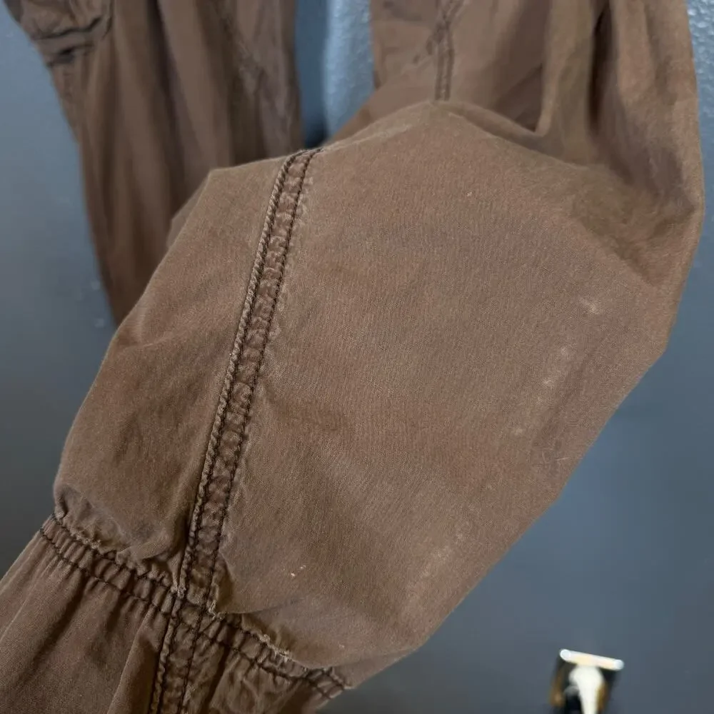 Abercrombie and Fitch 29/31 brown DISTRESSED CARGO VINTAGE Y2K baggy